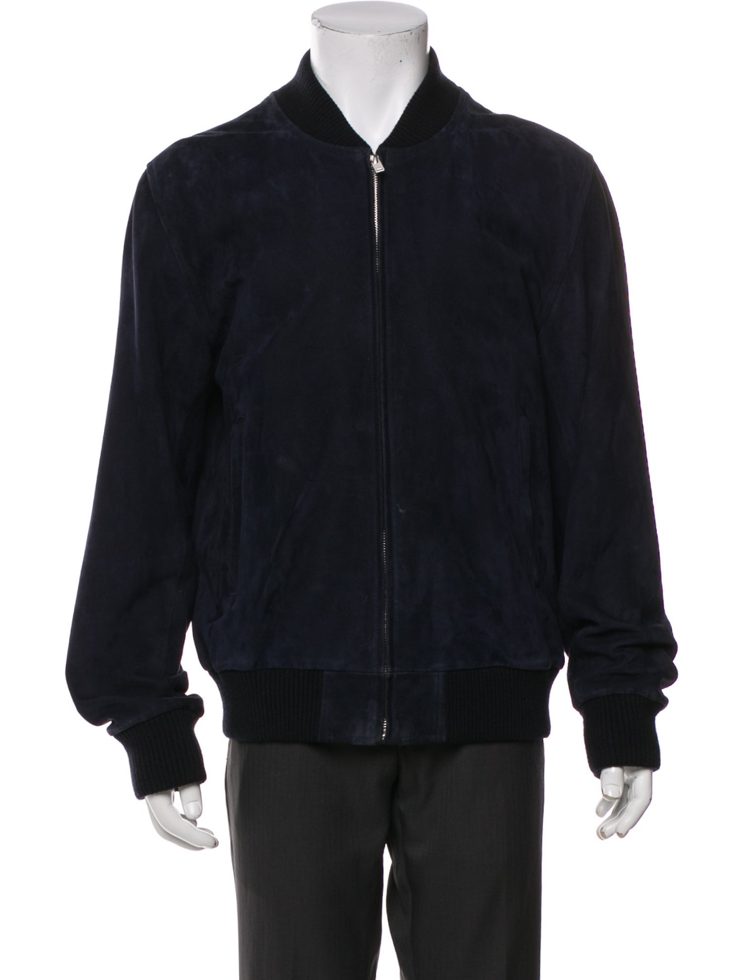 Sandro Lamb Leather Bomber Jacket