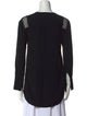 Sandro V-Neck Long Sleeve Blouse