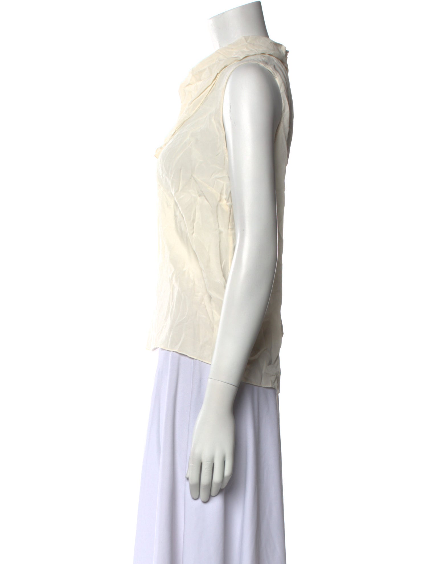 Sandro Cowl Neck Sleeveless Top