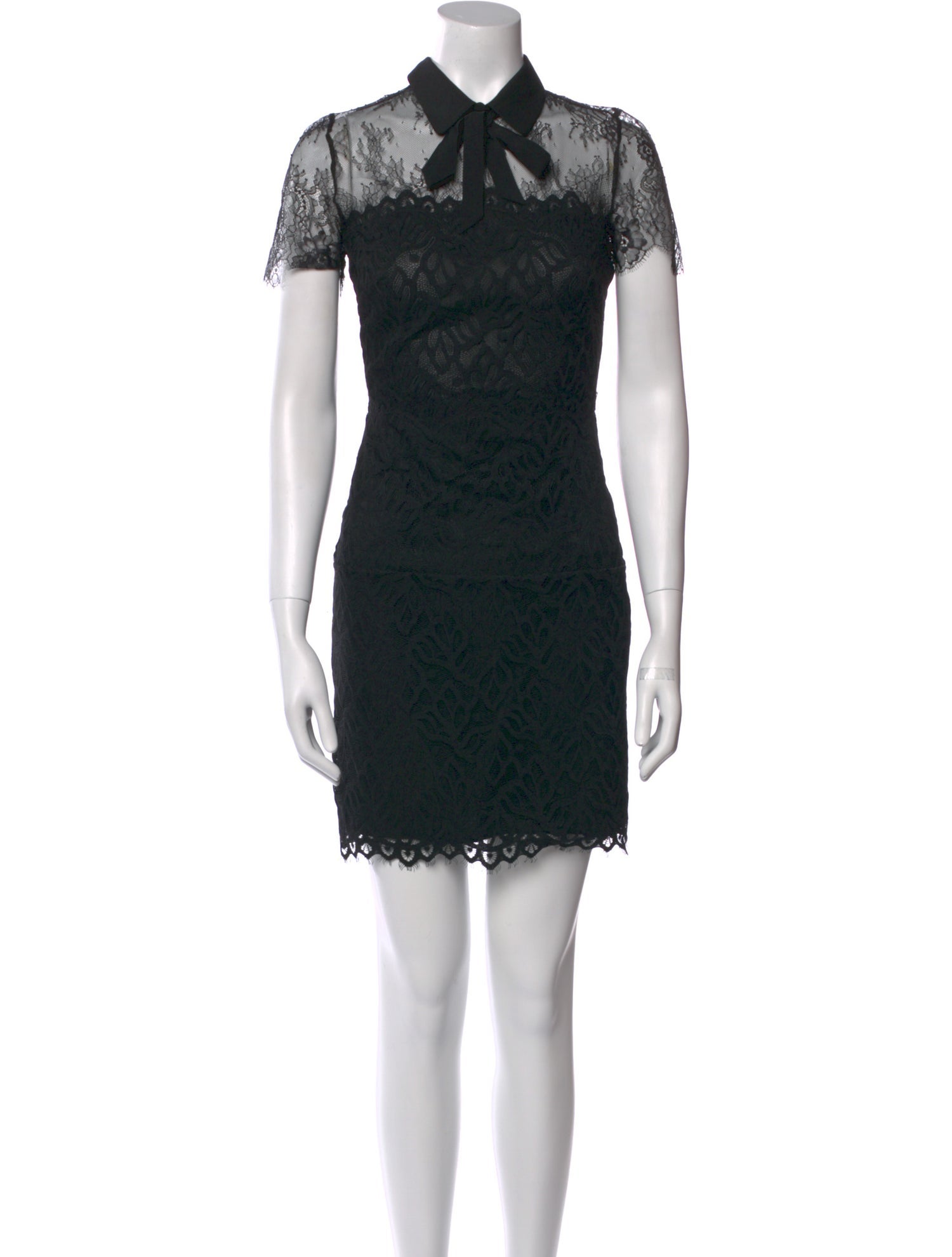 Sandro Lace Pattern Knee-Length Dress
