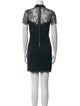 Sandro Lace Pattern Knee-Length Dress