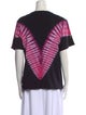 Sandro Tie-Dye Print Crew Neck T-Shirt