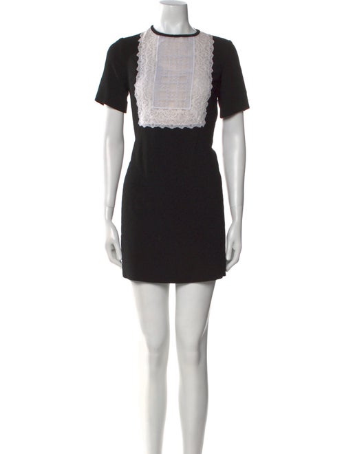 Sandro Colorblock Pattern Mini Dress