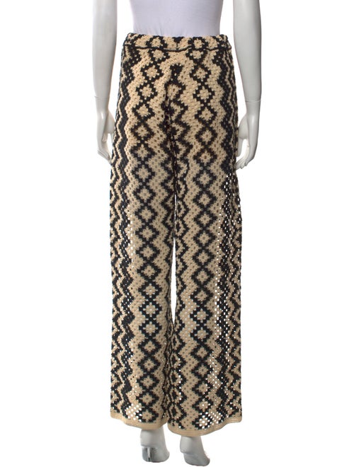 Sandro Patterned Wide Leg Pants