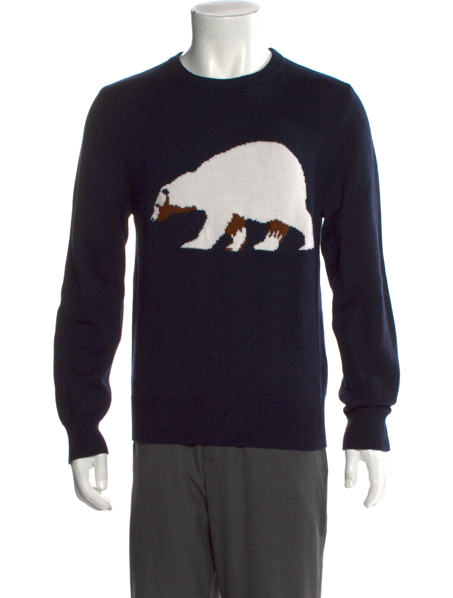Sandro Wool Graphic Print Pullover