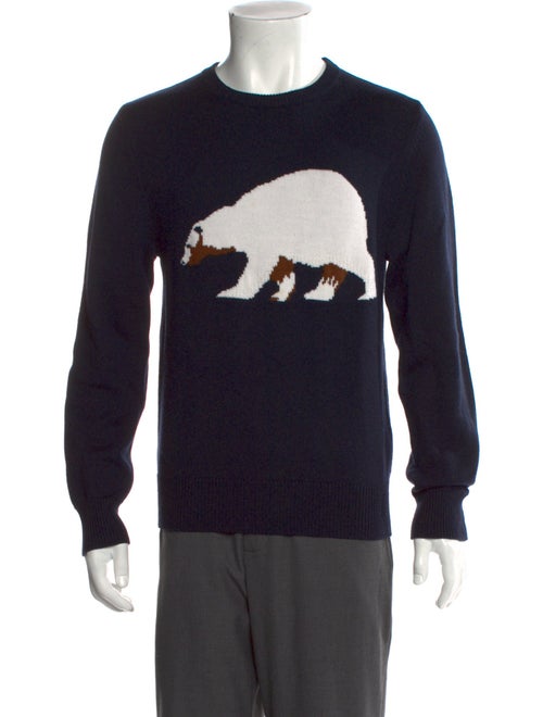 Sandro Wool Graphic Print Pullover