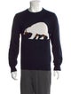 Sandro Wool Graphic Print Pullover