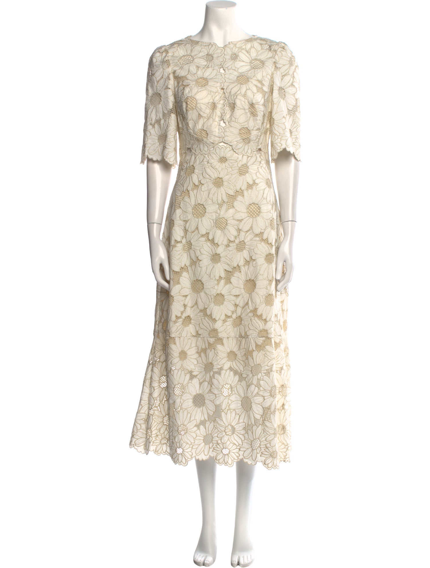 Sandro Floral Print Long Dress