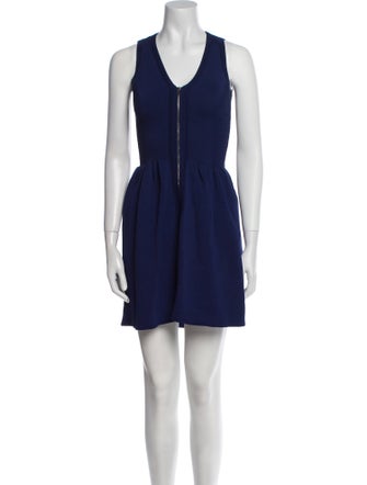 Sandro V-Neck Mini Dress