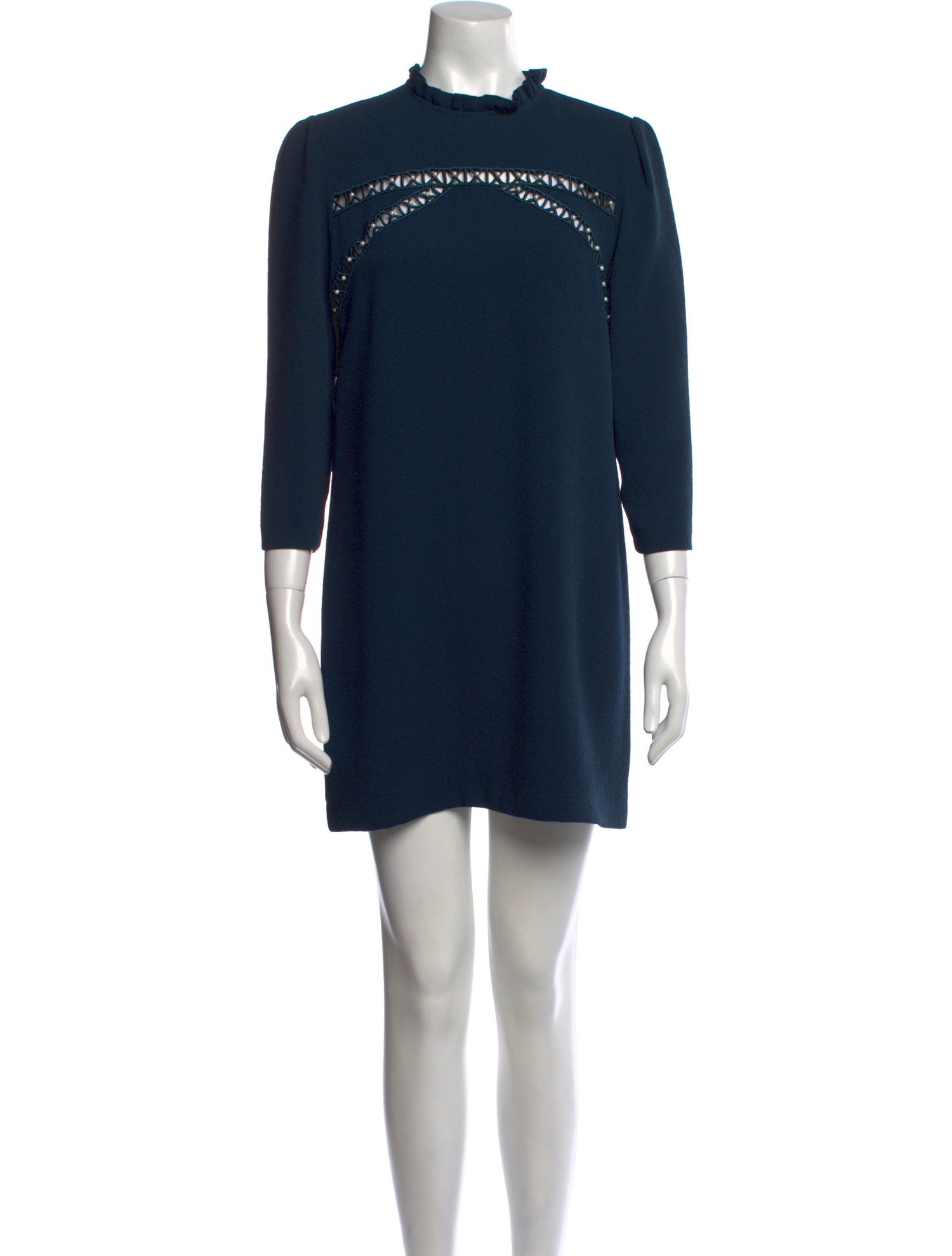 Sandro Mock Neck Mini Dress