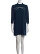 Sandro Mock Neck Mini Dress