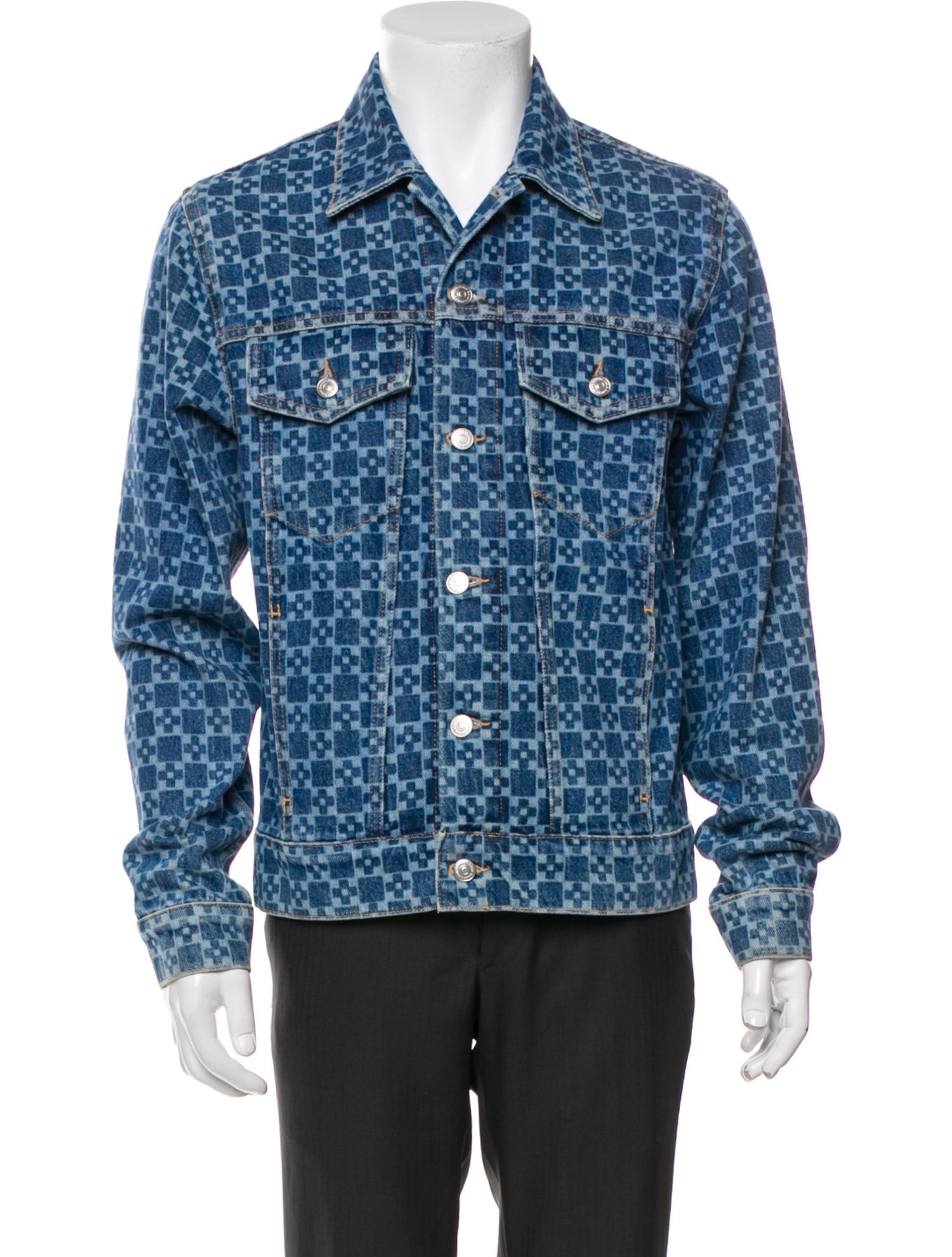Sandro Printed Trucker Jacket