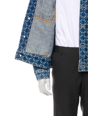 Sandro Printed Trucker Jacket