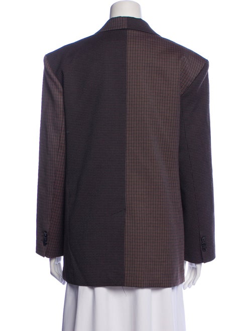 Sandro Plaid Print Blazer