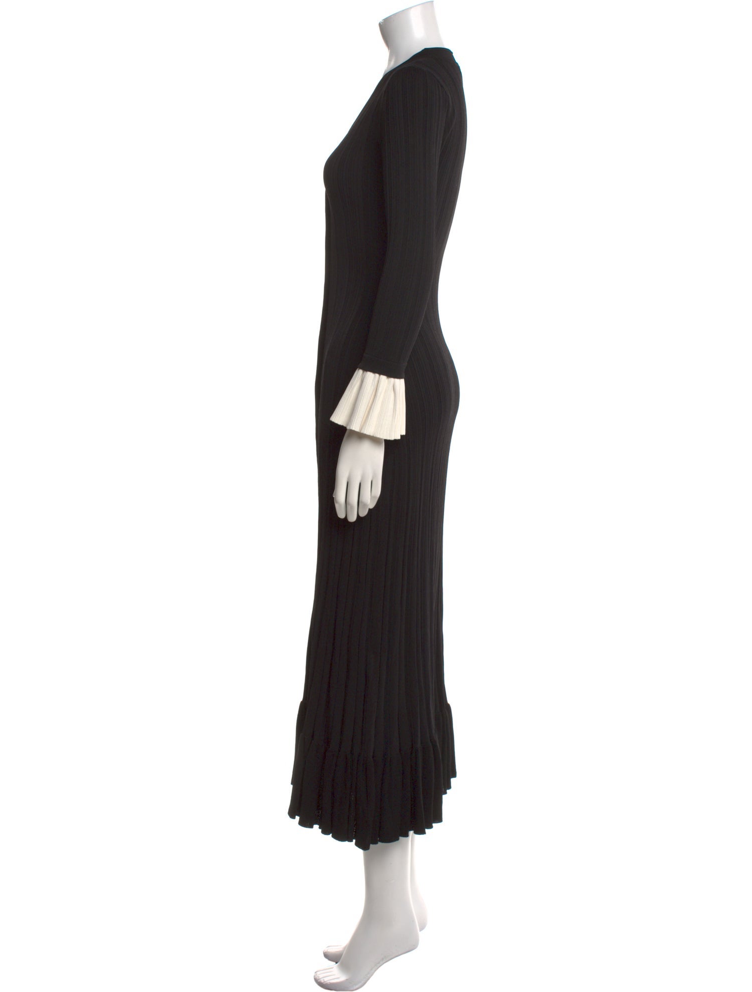 Sandro V-Neck Long Dress