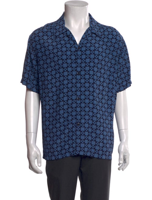 Sandro Printed Short Sleeve Shirt