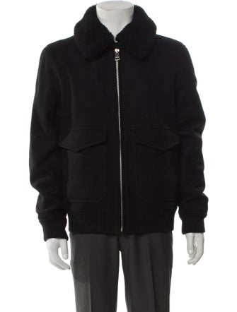 Sandro Wool Bomber Jacket