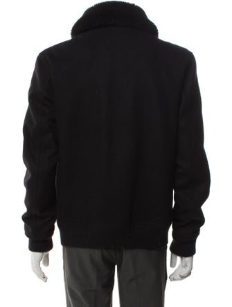 Sandro Wool Bomber Jacket