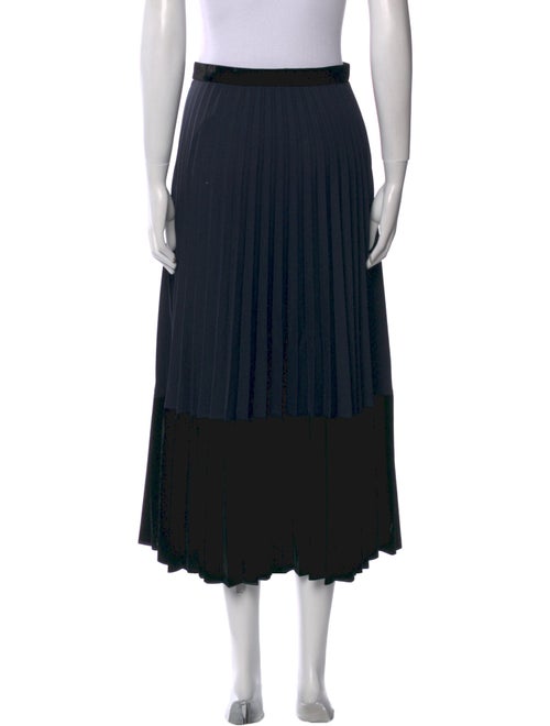 Sandro Grosgrain Trim Midi Length Skirt