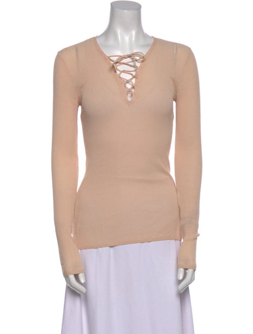 Sandro V-Neck Long Sleeve Tunic