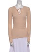 Sandro V-Neck Long Sleeve Tunic