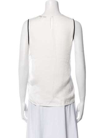 Sandro Floral Print Scoop Neck Top