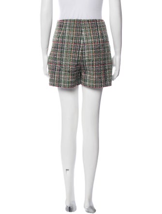 Sandro Tweed Pattern Mini Shorts
