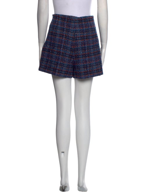 Sandro Tweed Pattern Mini Shorts