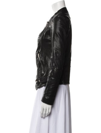 Sandro Leather Biker Jacket