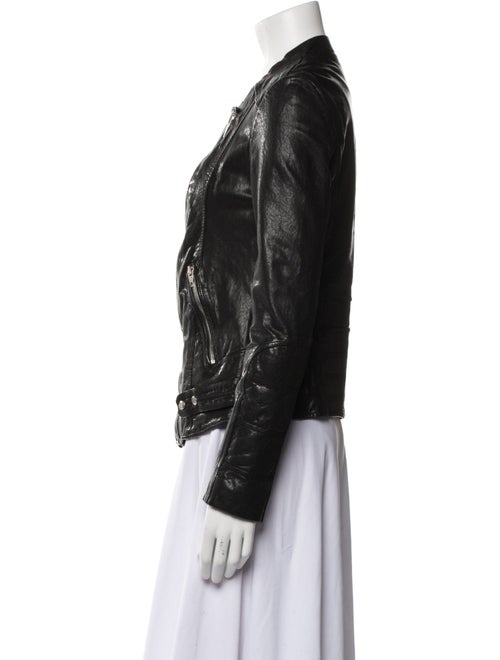 Sandro Leather Biker Jacket