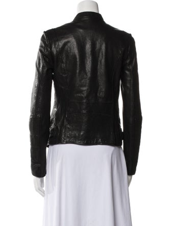 Sandro Leather Biker Jacket