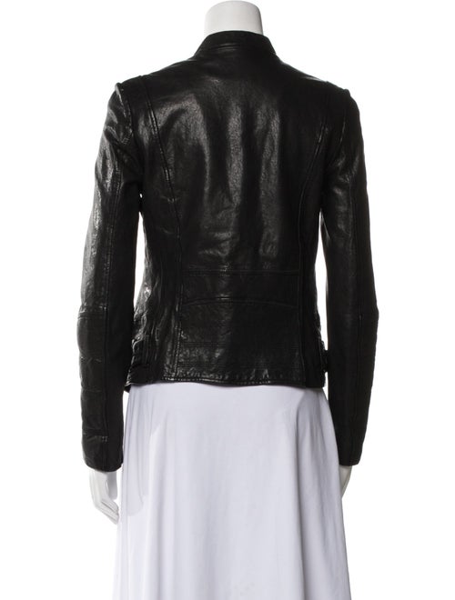 Sandro Leather Biker Jacket