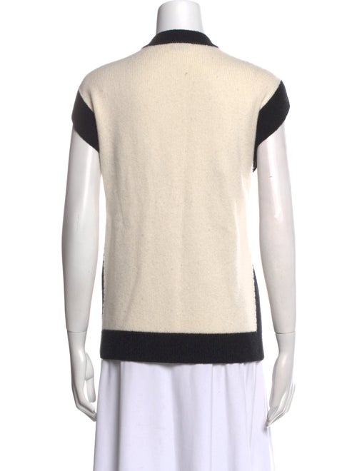Sandro Wool Colorblock Pattern Sweater