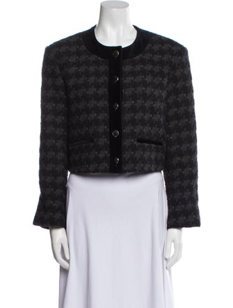 Sandro Tweed Pattern Evening Jacket