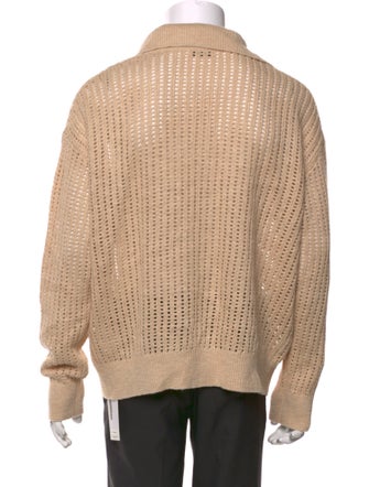 Sandro Linen V-Neck Pullover