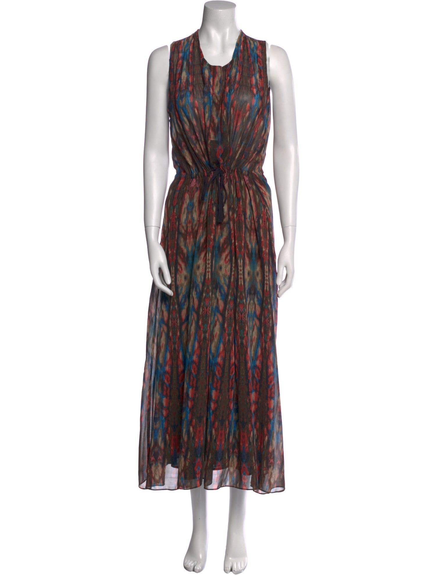 Sandro Printed Long Dress