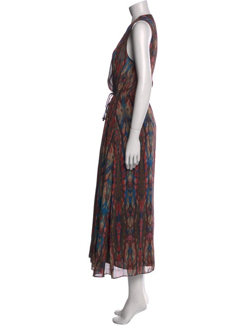 Sandro Printed Long Dress
