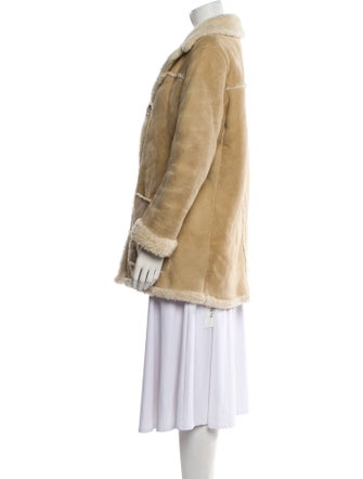 Sandro Shearling Faux Fur Coat
