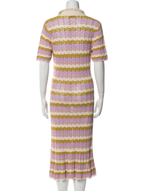 Sandro Striped Midi Length Dress