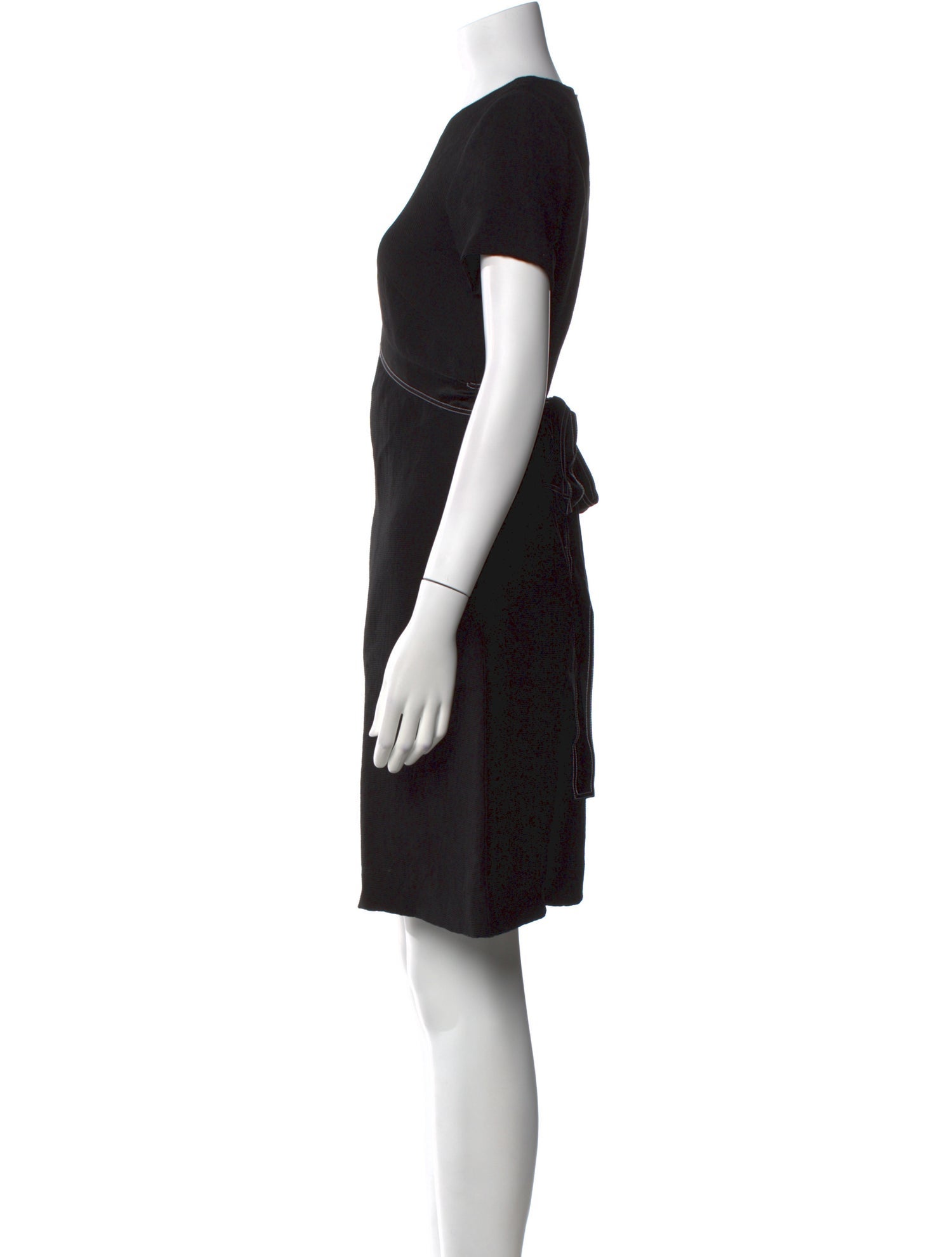 Sandro Crew Neck Knee-Length Dress