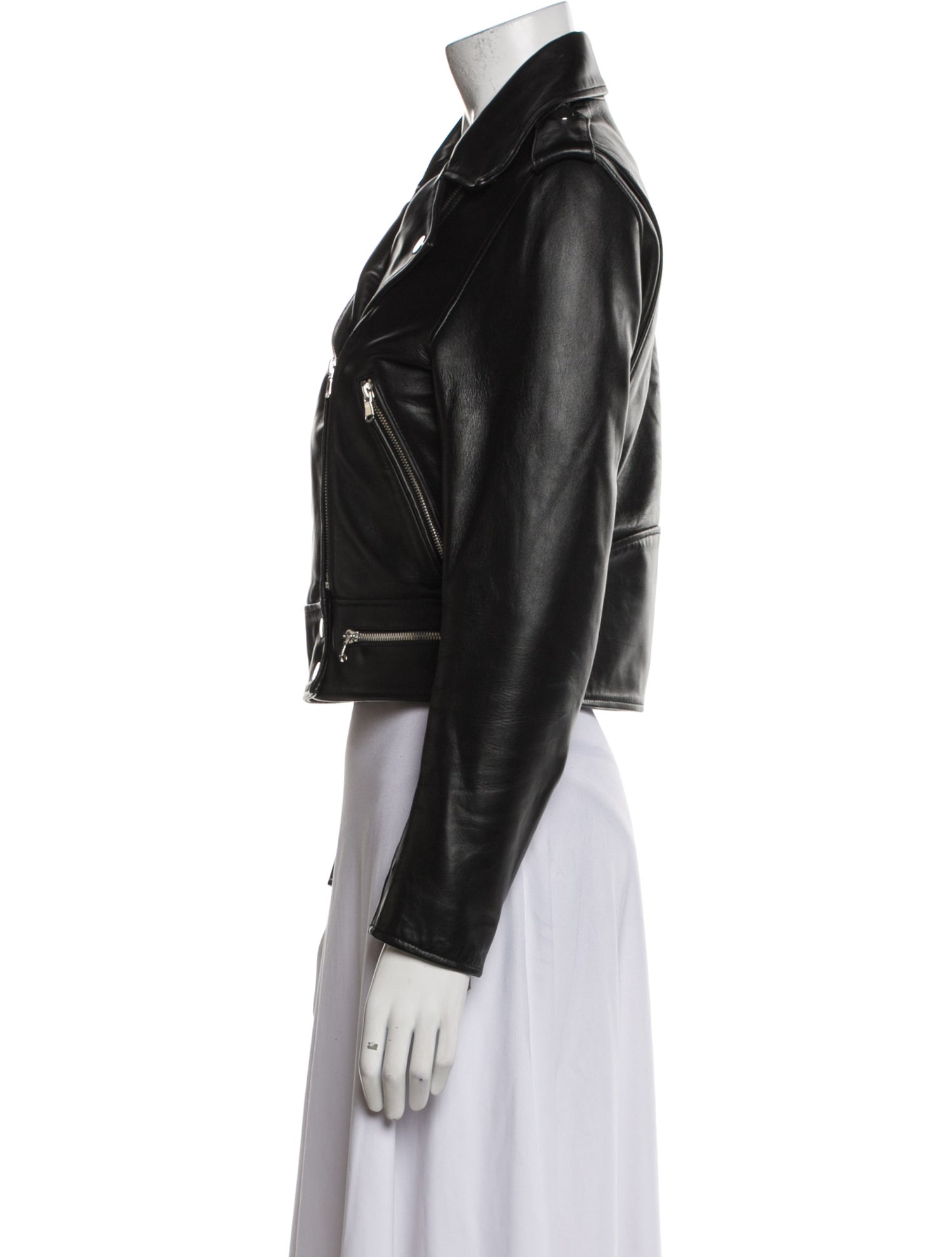 Sandro Leather Biker Jacket