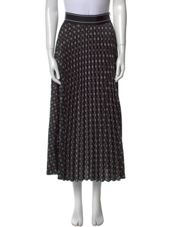 Sandro Printed Midi Length Skirt