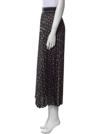 Sandro Printed Midi Length Skirt