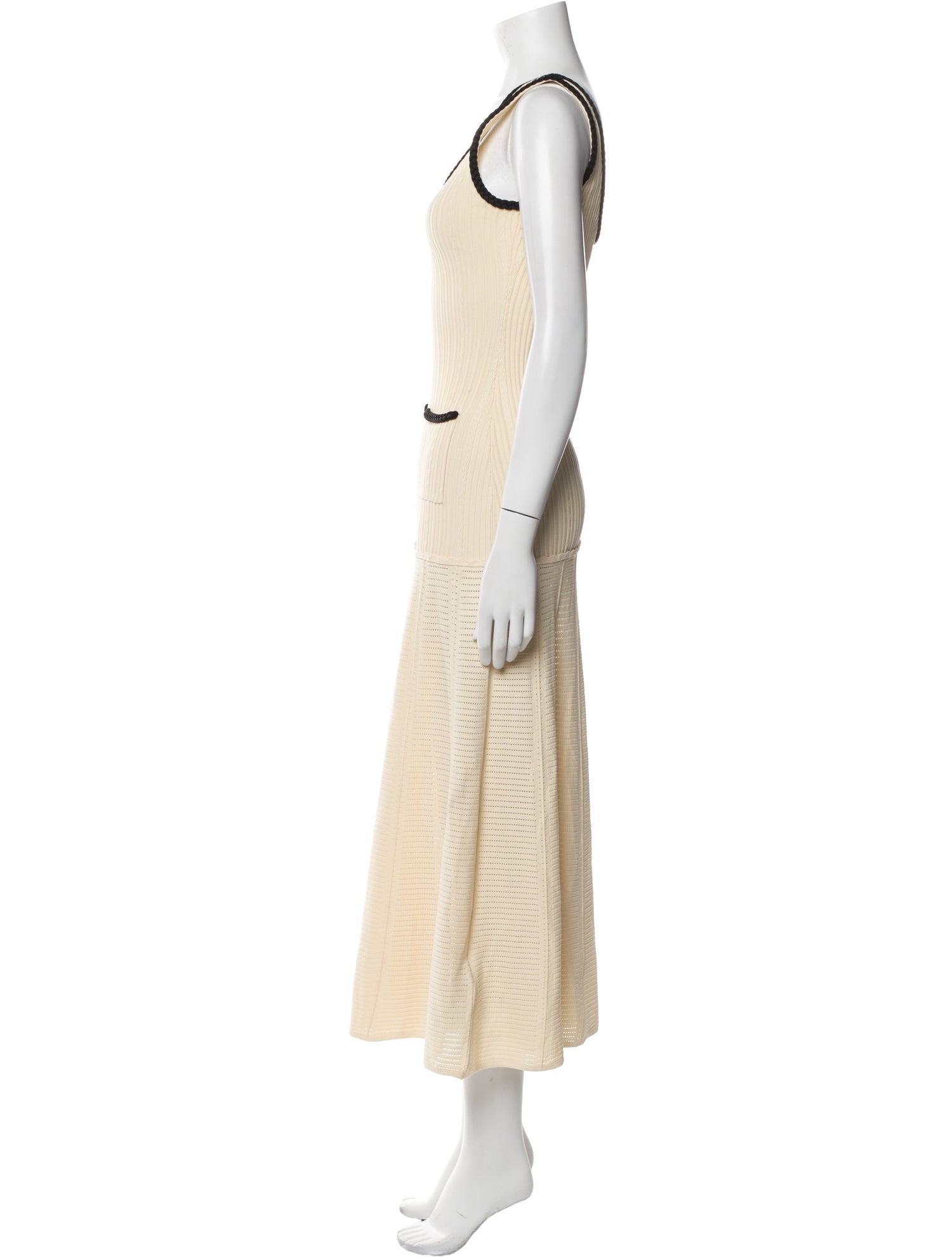 Sandro Scoop Neck Long Dress