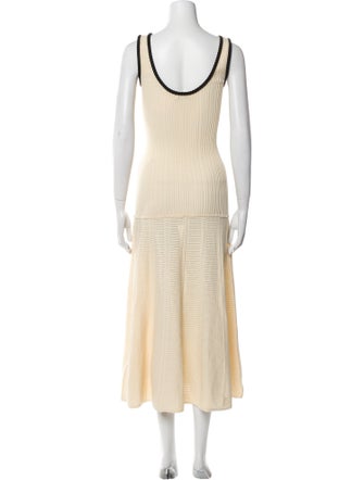 Sandro Scoop Neck Long Dress