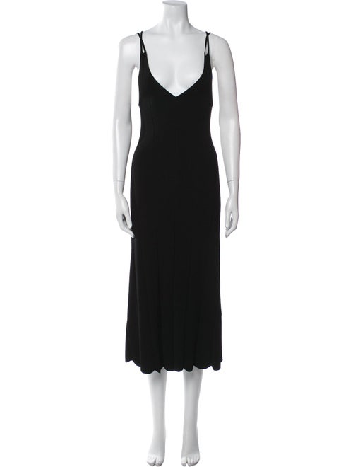 Sandro V-Neck Midi Length Dress