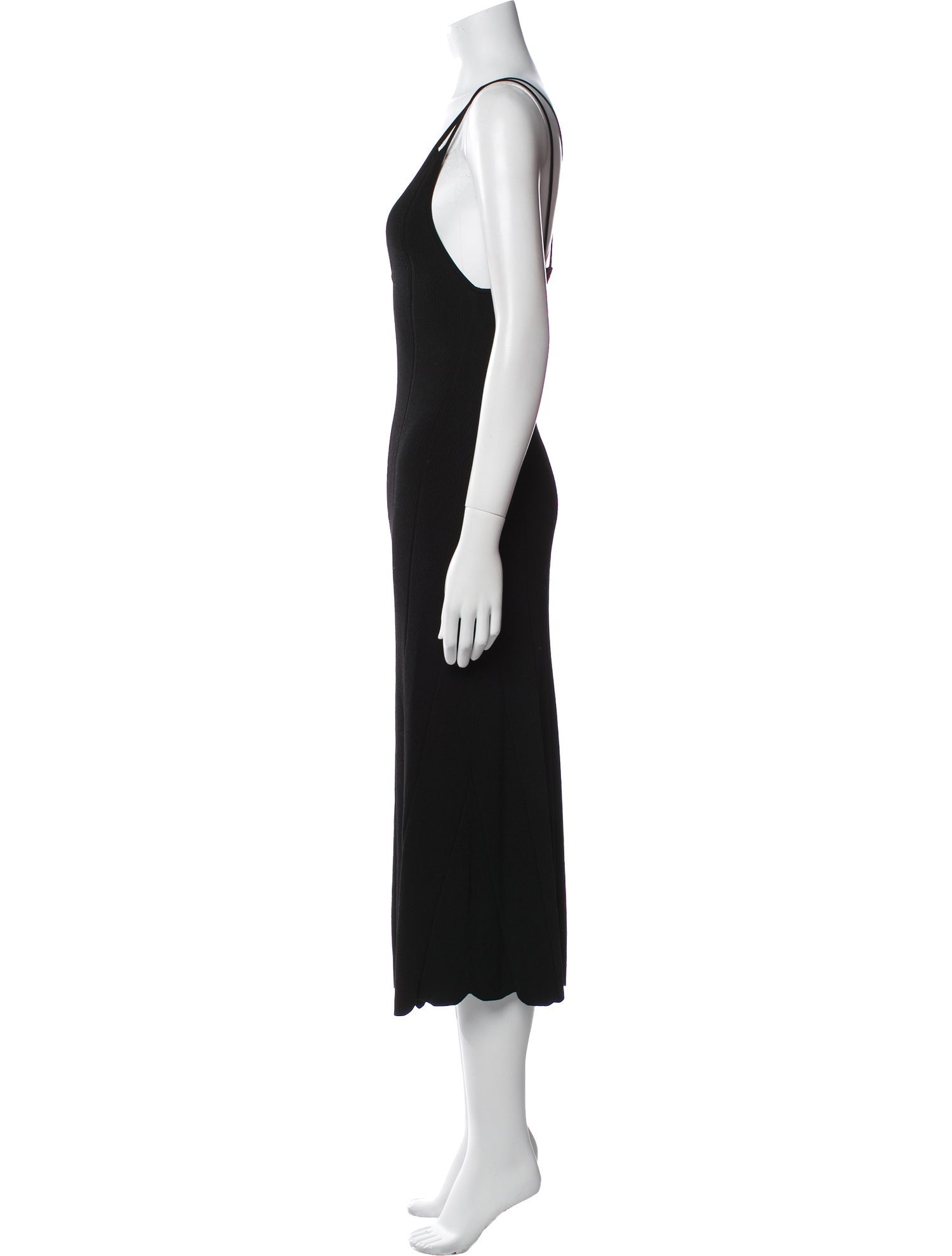 Sandro V-Neck Midi Length Dress