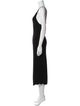 Sandro V-Neck Midi Length Dress