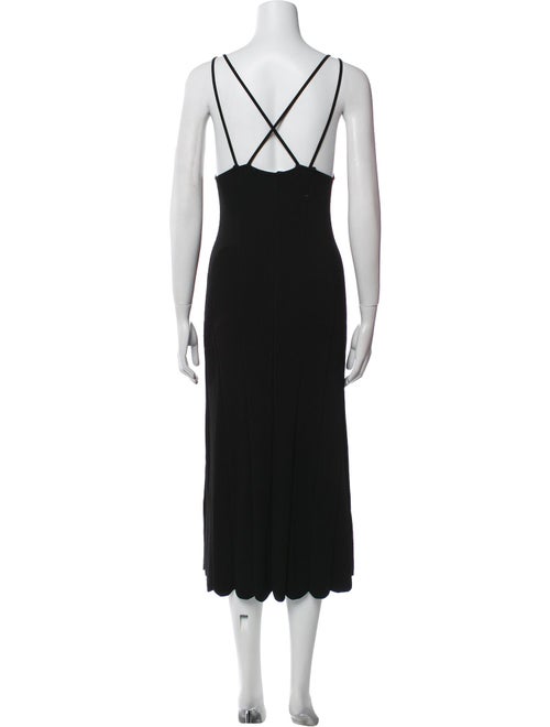 Sandro V-Neck Midi Length Dress