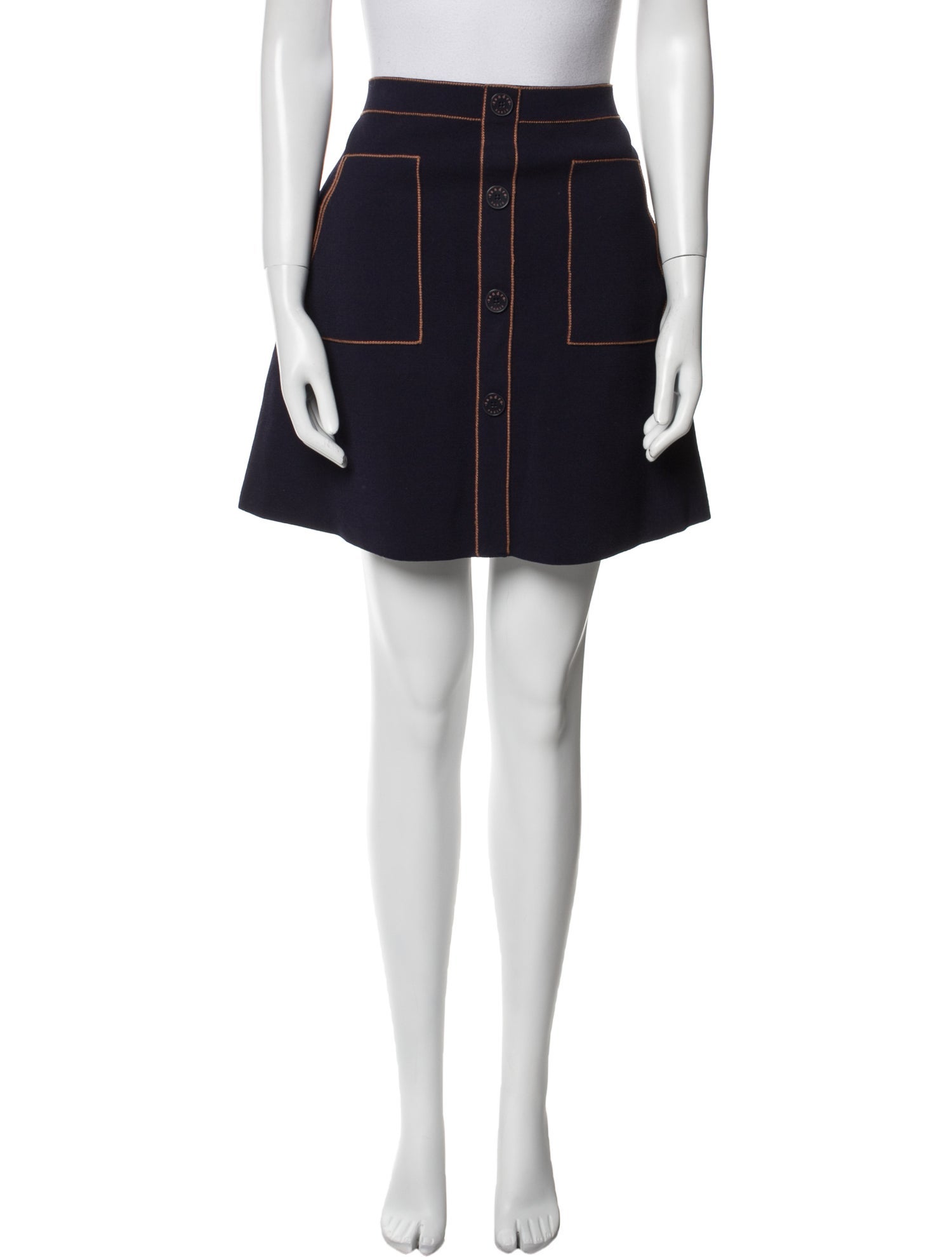 Sandro Striped Mini Skirt